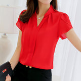 Chiffon Short Sleeve Shirt