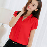 Chiffon Short Sleeve Shirt