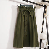 Knee Length Korean Style Skirt