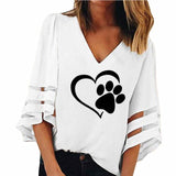 Dog Paw Print T-Shirt