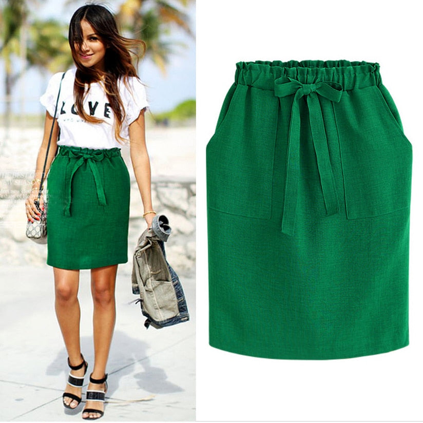 Cotton Pencil Skirt